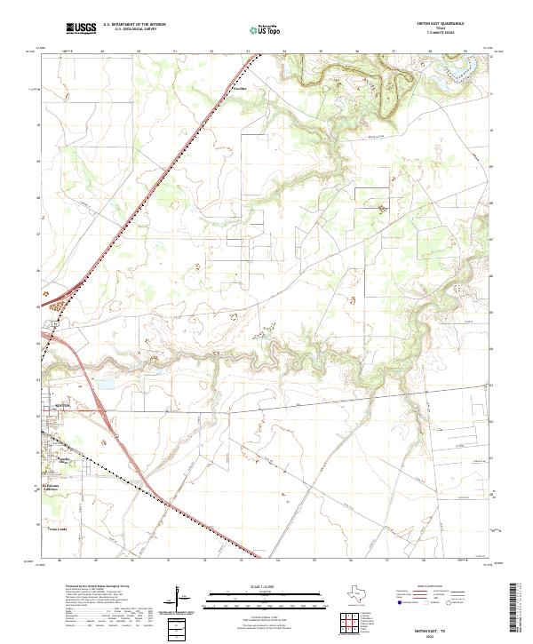 US Topo 7.5-minute map for Sinton East TX
