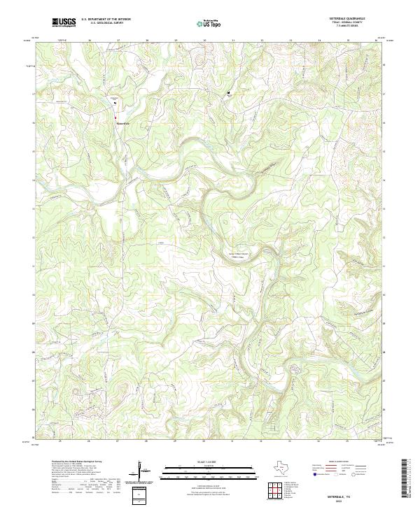US Topo 7.5-minute map for Sisterdale TX