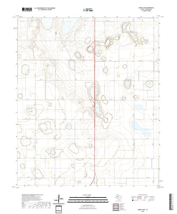 US Topo 7.5-minute map for Skeen Lake TX