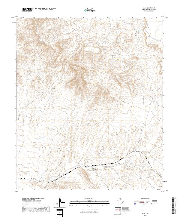 US Topo 7.5-minute map for Small TX