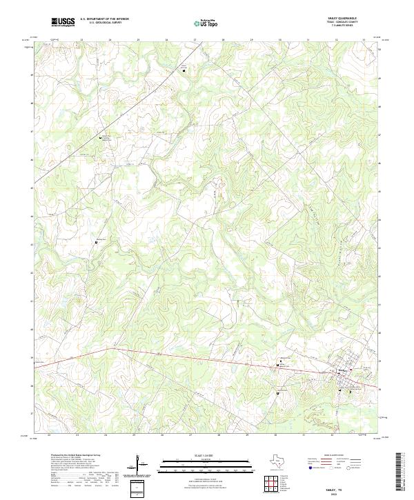 US Topo 7.5-minute map for Smiley TX