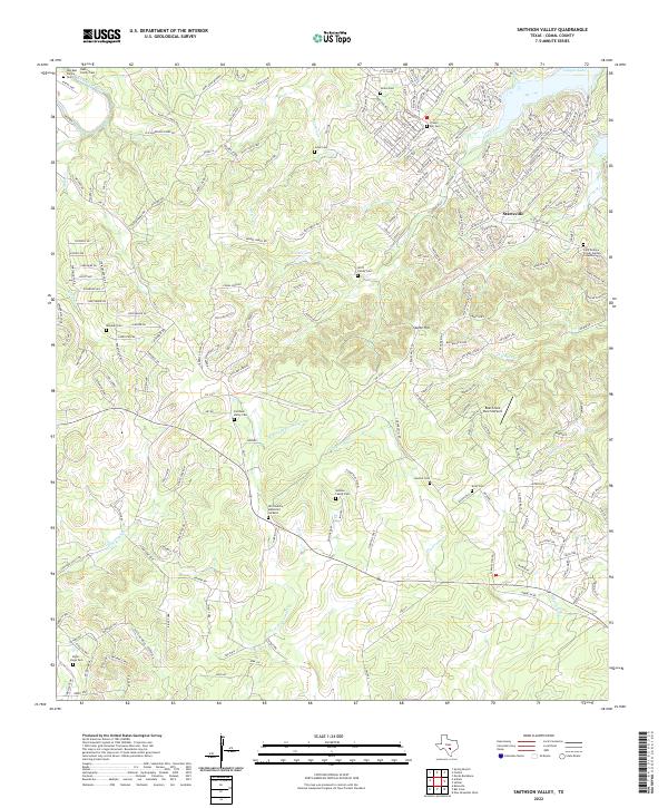 US Topo 7.5-minute map for Smithson Valley TX