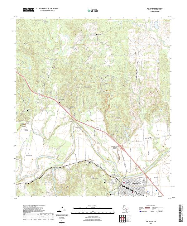 US Topo 7.5-minute map for Smithville TX