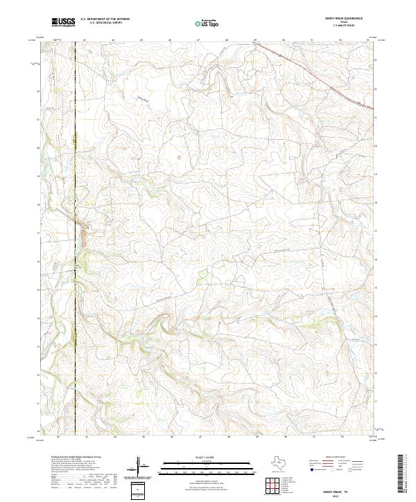 US Topo 7.5-minute map for Smoky Draw TX