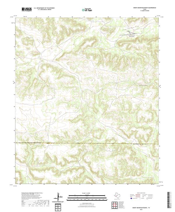 US Topo 7.5-minute map for Smoky Mountain Ranch TX