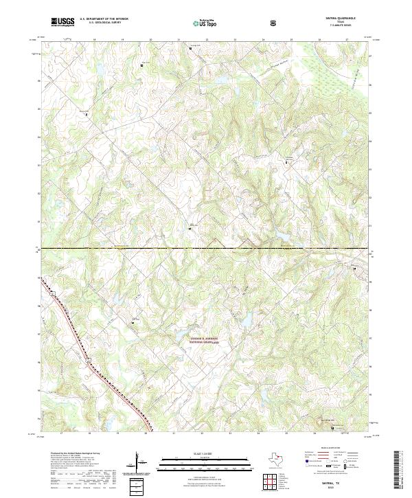 US Topo 7.5-minute map for Smyrna TX
