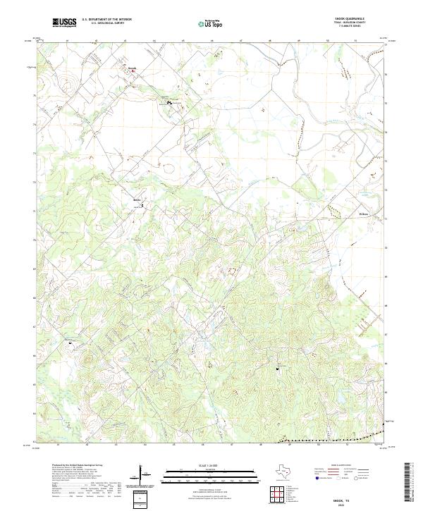 US Topo 7.5-minute map for Snook TX