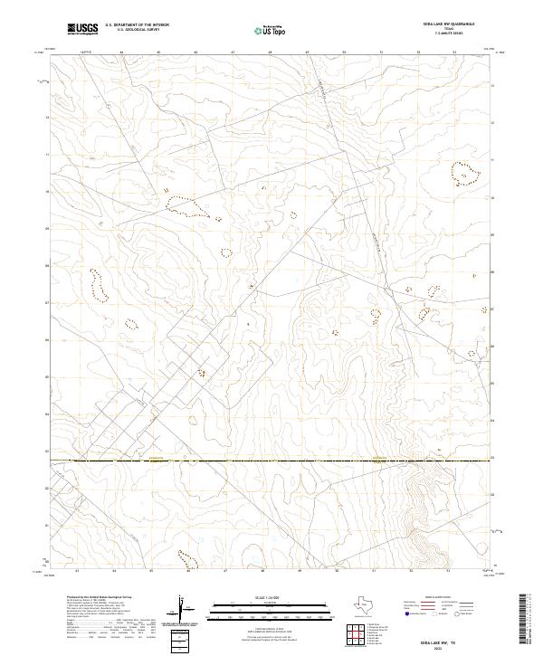 US Topo 7.5-minute map for Soda Lake NW TX
