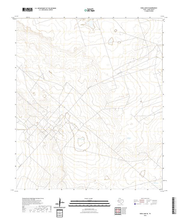 US Topo 7.5-minute map for Soda Lake SE TX