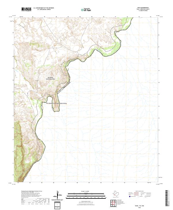 US Topo 7.5-minute map for Solis TXCOA