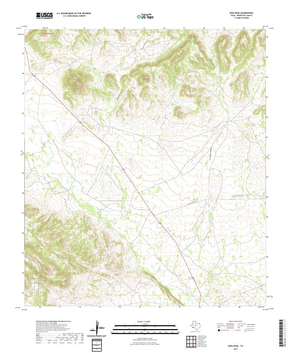 US Topo 7.5-minute map for Sosa Peak TX