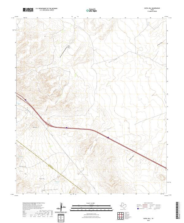 US Topo 7.5-minute map for Sotol Hill TX