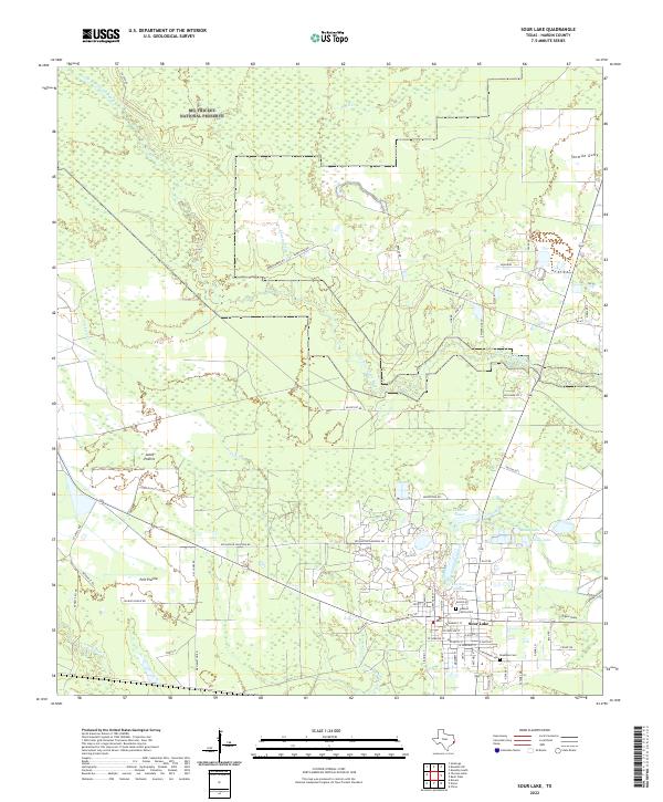 US Topo 7.5-minute map for Sour Lake TX