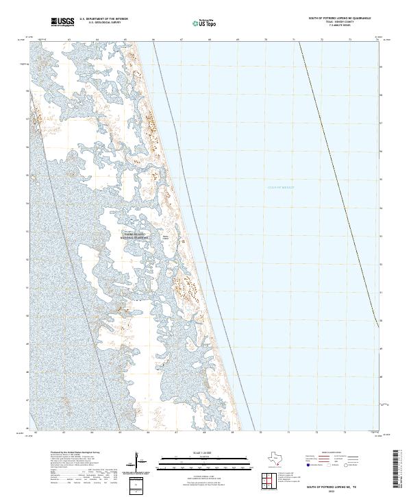 US Topo 7.5-minute map for South of Potrero Lopeno NE TX