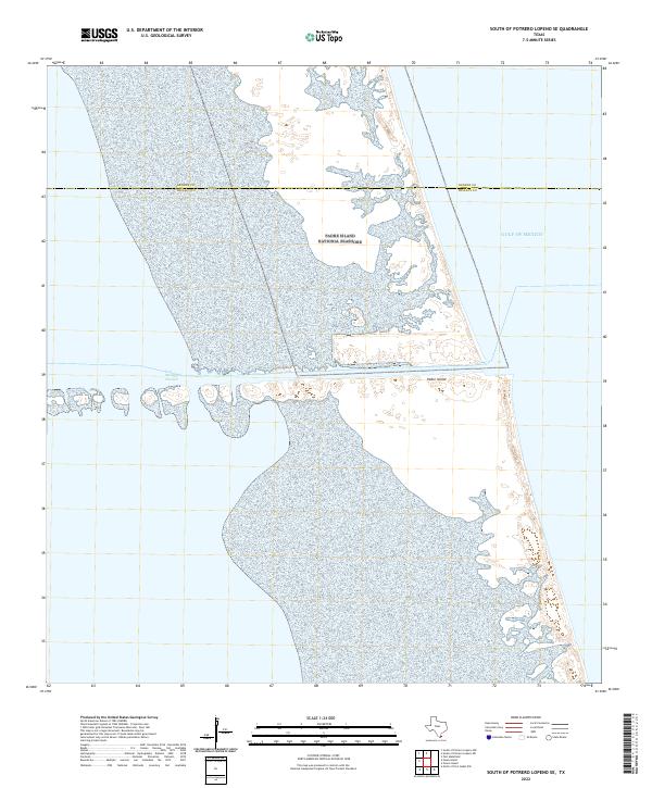 US Topo 7.5-minute map for South of Potrero Lopeno SE TX