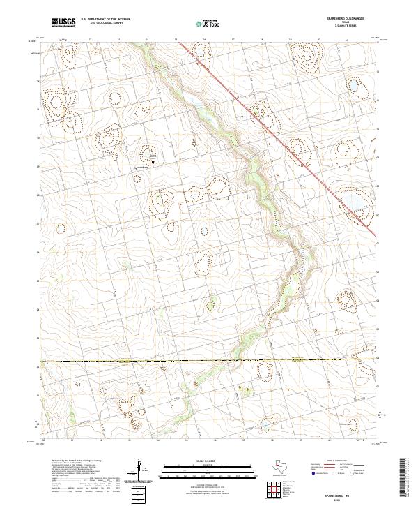 US Topo 7.5-minute map for Sparenberg TX