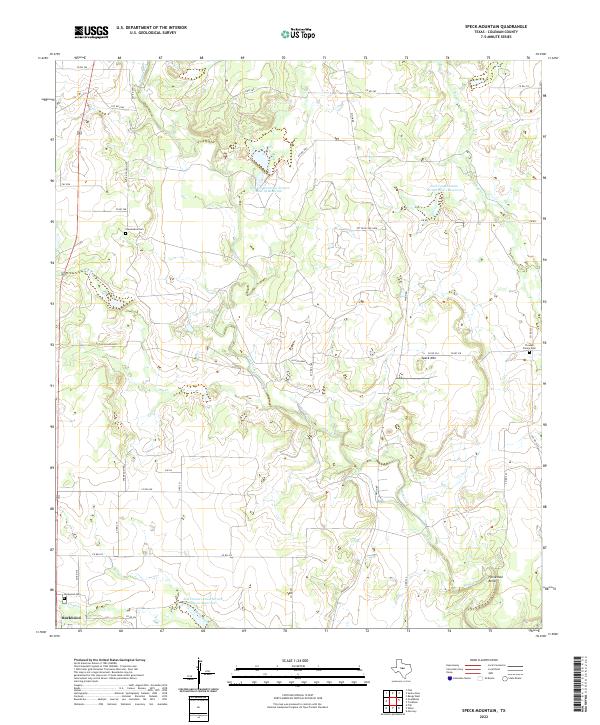 US Topo 7.5-minute map for Speck Mountain TX
