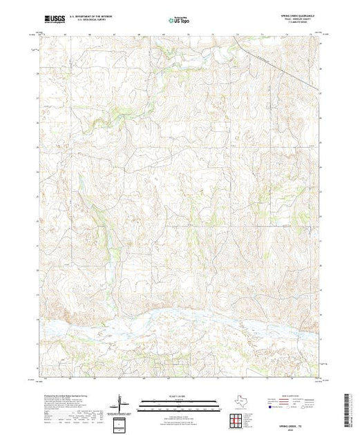 US Topo 7.5-minute map for Spring Creek TX – American Map Store