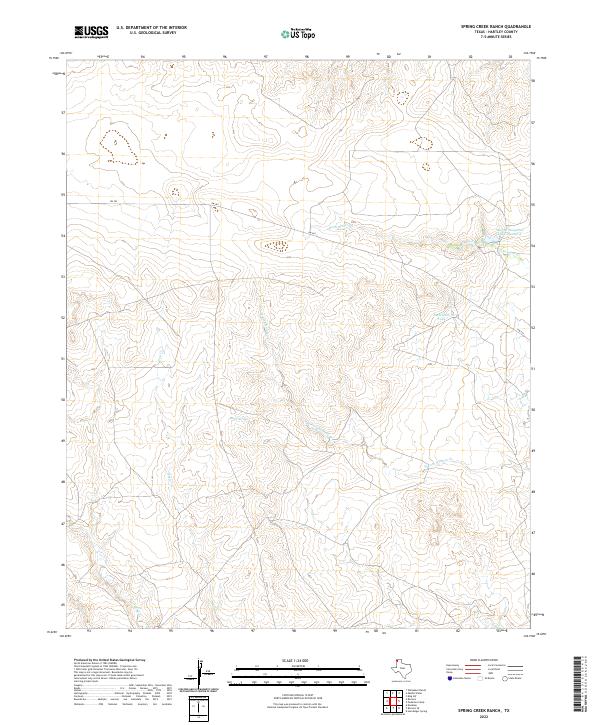 US Topo 7.5-minute map for Spring Creek Ranch TX