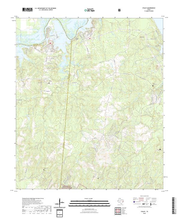 US Topo 7.5-minute map for Staley TX