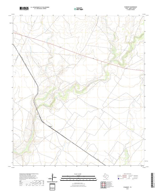 US Topo 7.5-minute map for Standart TX
