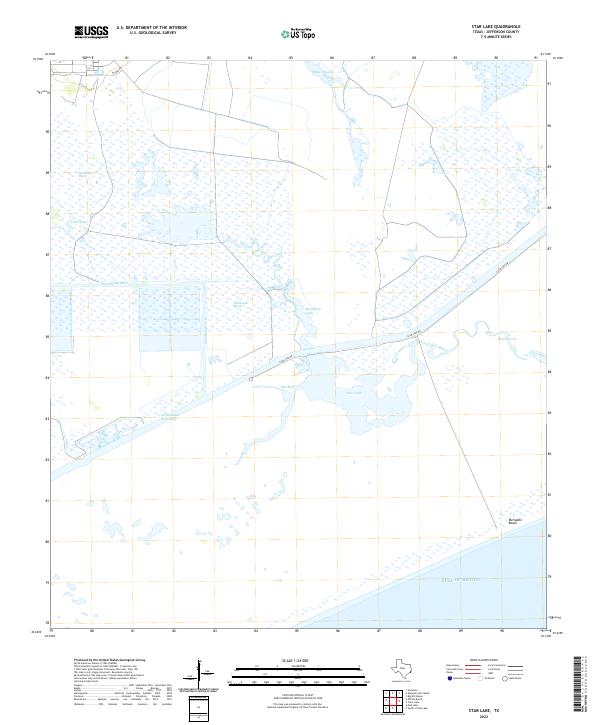 US Topo 7.5-minute map for Star Lake TX