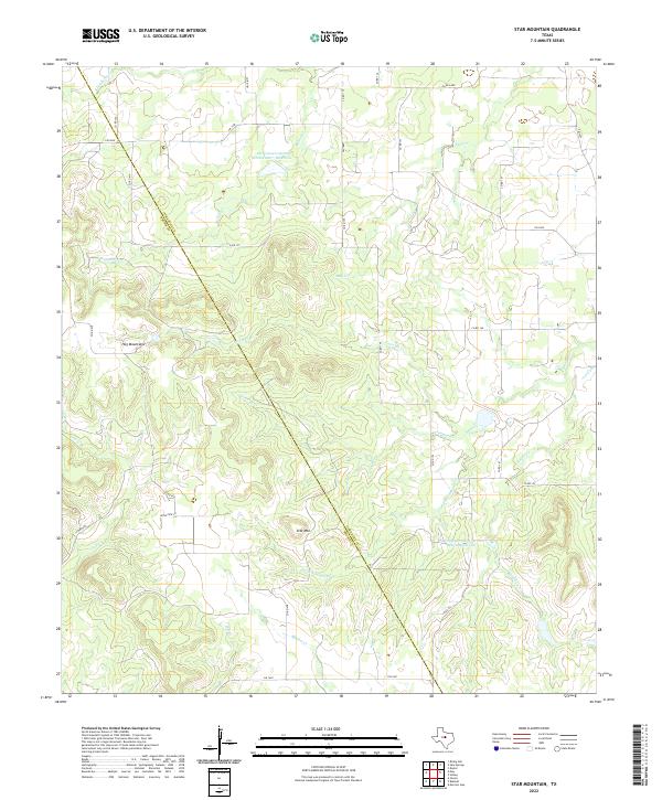 US Topo 7.5-minute map for Star Mountain TX