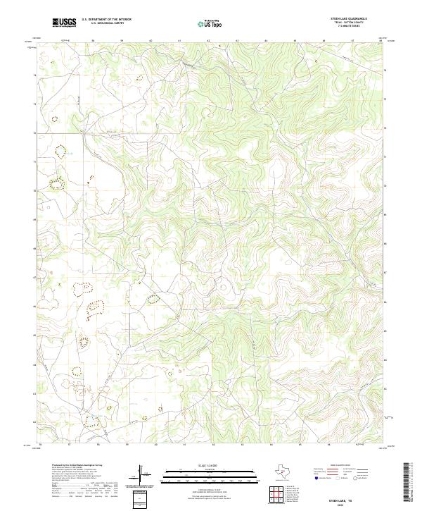US Topo 7.5-minute map for Steen Lake TX