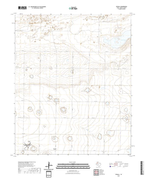 US Topo 7.5-minute map for Stegall TX
