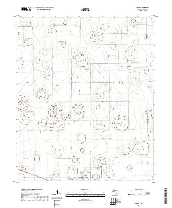 US Topo 7.5-minute map for Sterley TX