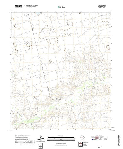 US Topo 7.5-minute map for Stiles TX – American Map Store