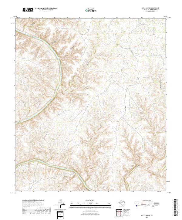 US Topo 7.5-minute map for Still Canyon TX
