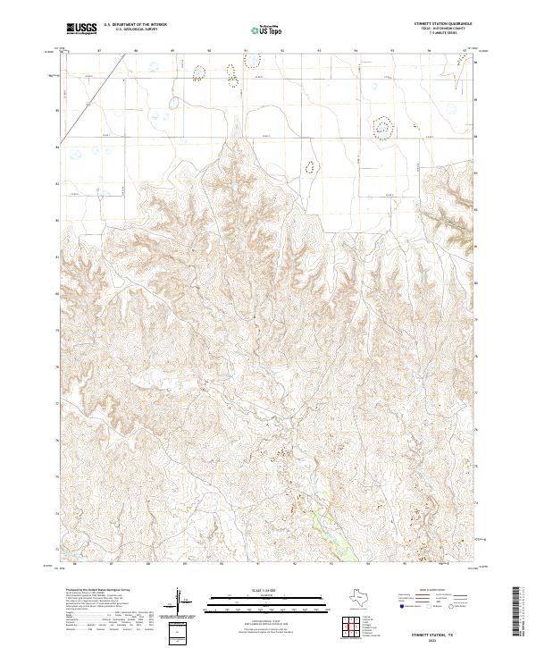 US Topo 7.5-minute map for Stinnett Station TX