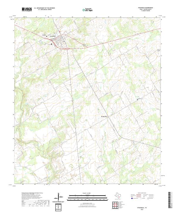 US Topo 7.5-minute map for Stockdale TX