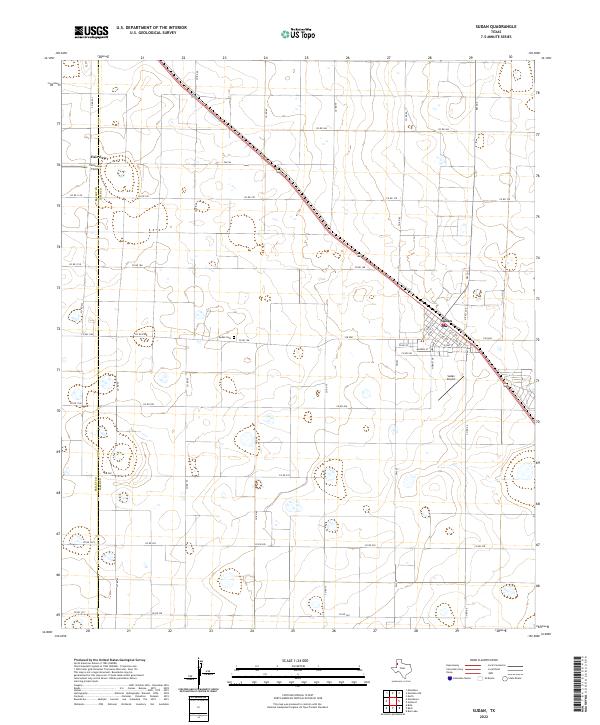 US Topo 7.5-minute map for Sudan TX