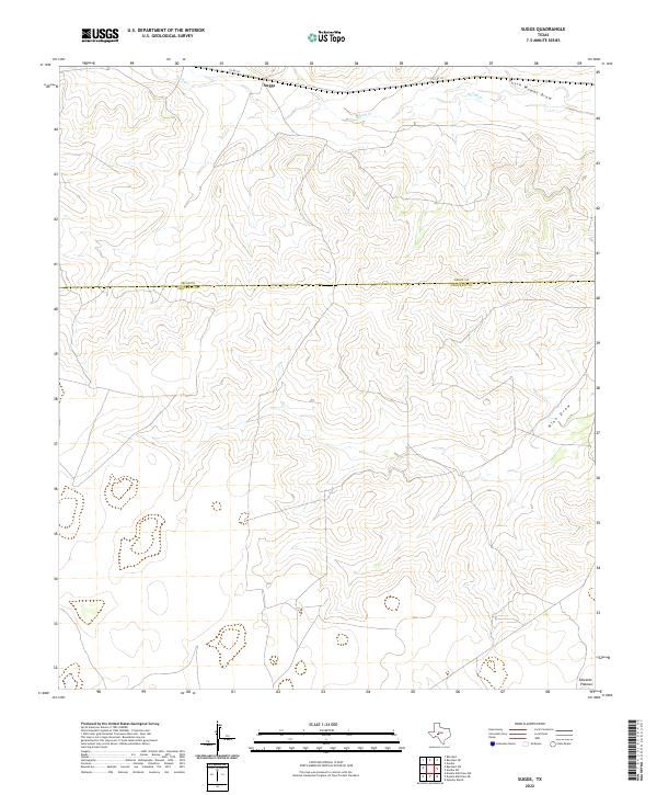 US Topo 7.5-minute map for Suggs TX