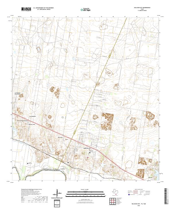 US Topo 7.5-minute map for Sullivan City TXTAM