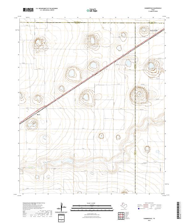 US Topo 7.5-minute map for Summerfield TX