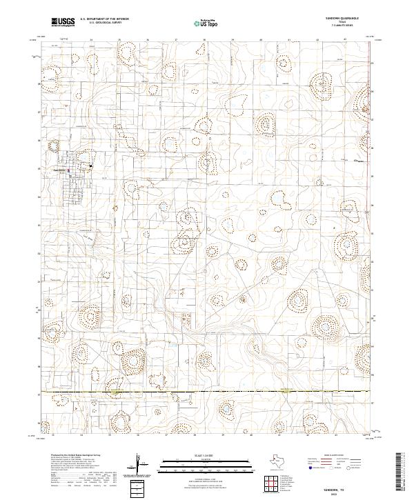 US Topo 7.5-minute map for Sundown TX