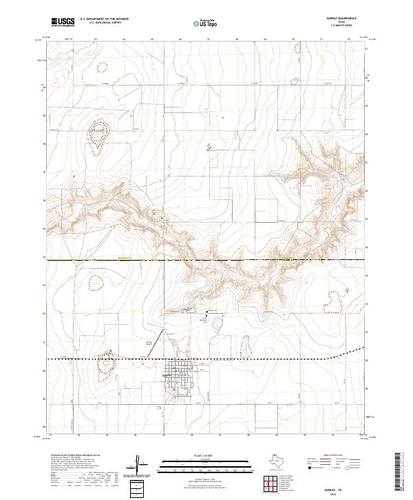 US Topo 7.5-minute map for Sunray TX