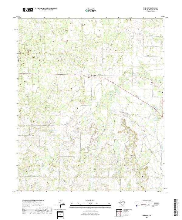 US Topo 7.5-minute map for Swenson TX