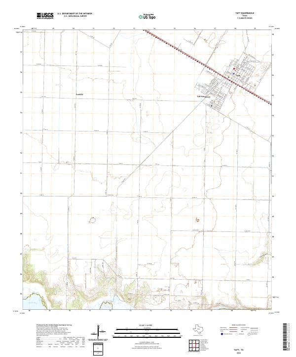 US Topo 7.5-minute map for Taft TX
