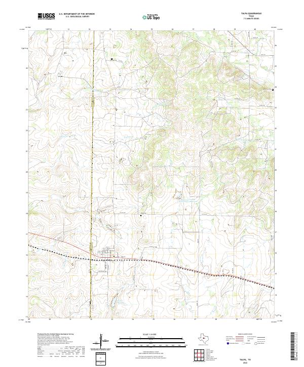 US Topo 7.5-minute map for Talpa TX