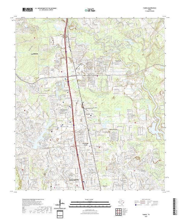 US Topo 7.5-minute map for Tamina TX