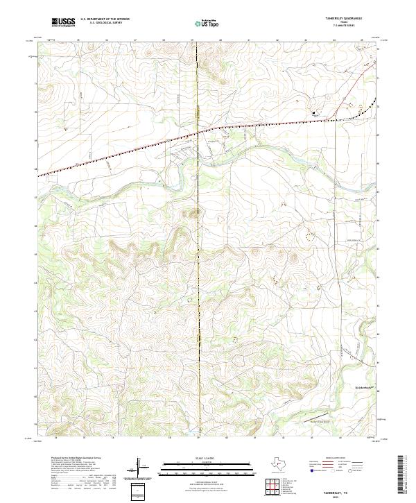 US Topo 7.5-minute map for Tankersley TX