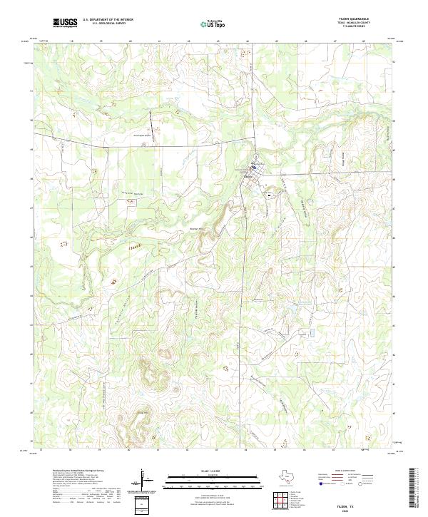 US Topo 7.5-minute map for Tilden TX