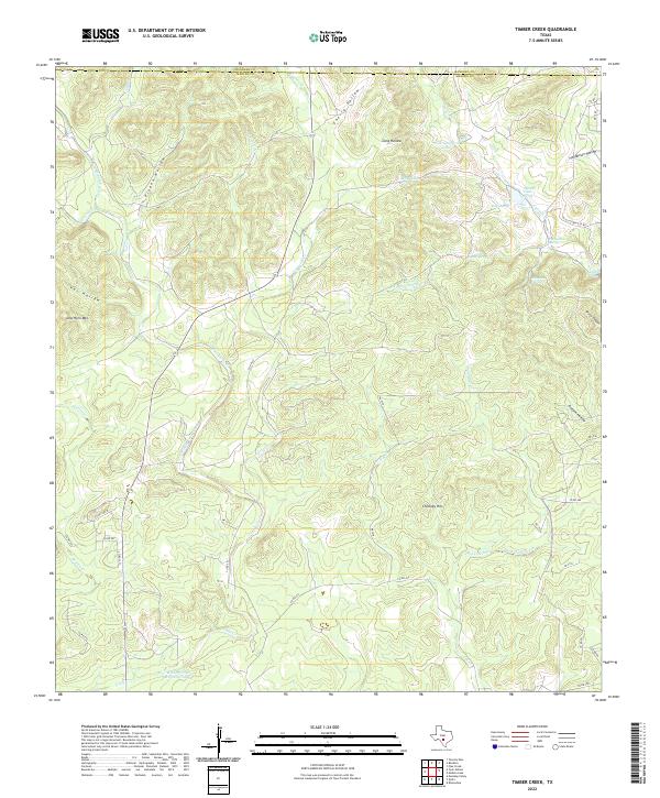 US Topo 7.5-minute map for Timber Creek TX