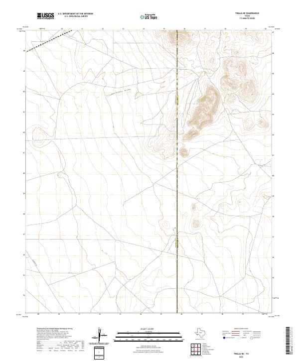 US Topo 7.5-minute map for Tinaja NE TX