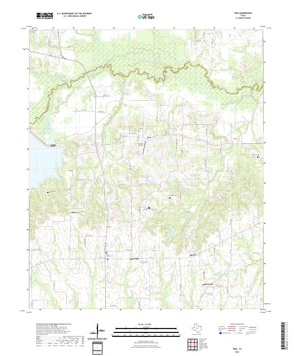 US Topo 7.5-minute map for Tira TX