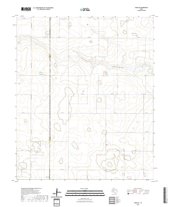 US Topo 7.5-minute map for Tokio SE TX